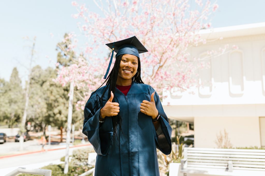 Master's degree in an American University with HND